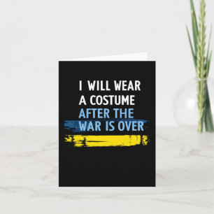 Carte Je Porterai Un Costume Après Que La Guerre Ait Dép