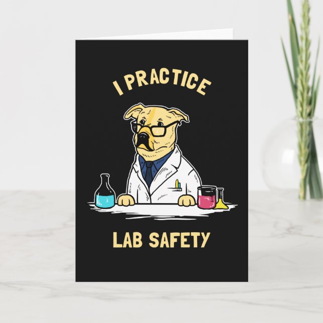 Carte Je pratique la sécurité de laboratoire (Devant)