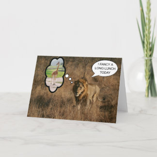 Carte Je préfère un long déjeuner