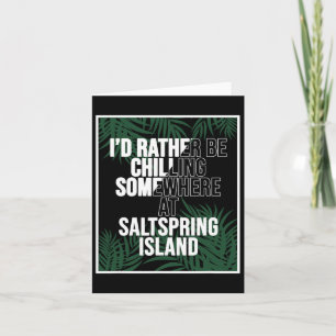 Carte Je Préférerais Chaler À Saltspring Island Canada