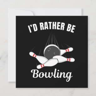 Carte Je préférerais faire du bowling