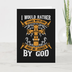 Carte Je Préférerais Me Tenir Avec Dieu Jésus-Christ Don
