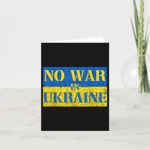 Carte Je Prends Position Avec L'Ukraine Aucune Guerre En