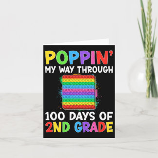 Carte Je Presse Mon Chemin À Travers 100 Jours D'École 2