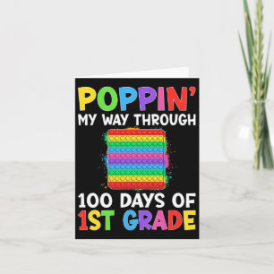 Carte Je Presse Mon Chemin À Travers 100 Jours D'Étudian