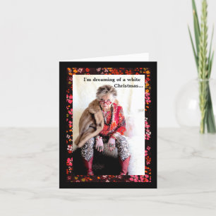 Carte Je rêve d'un Noël blanc