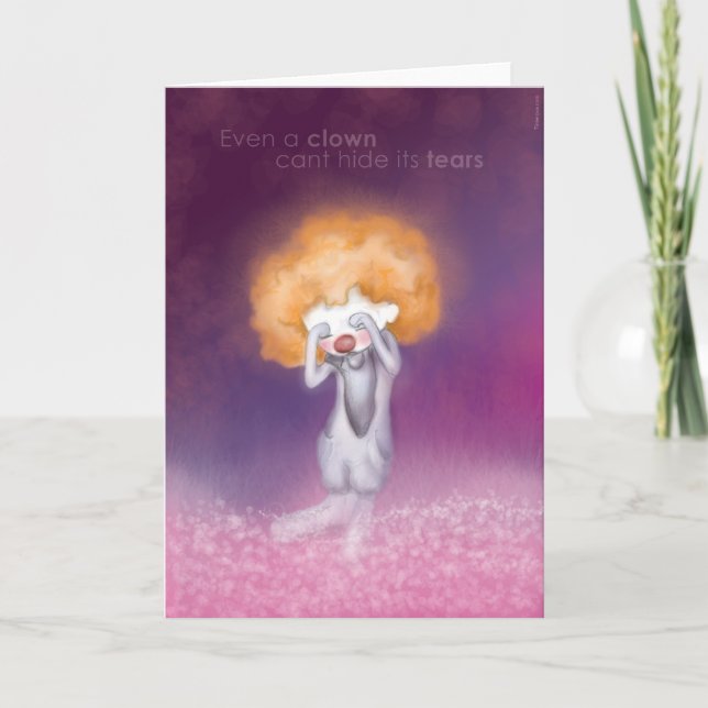 Carte Je sais que vous êtes triste (Devant)