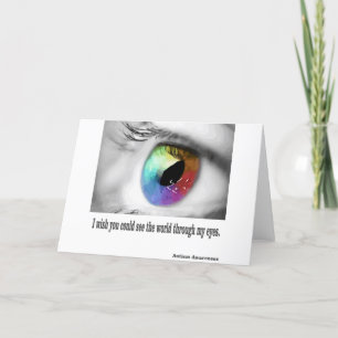 Carte Je souhaite que vous pourriez voir