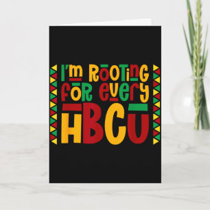 Carte Je soutiens chaque collège historique noir Hbcu
