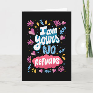 Carte Je suis à vous, pas de remboursement