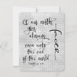 Carte Je Suis Avec Vous Toujours Bible Verse Christian