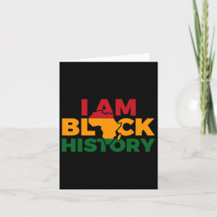 Carte Je Suis Black History Mois African American Pride