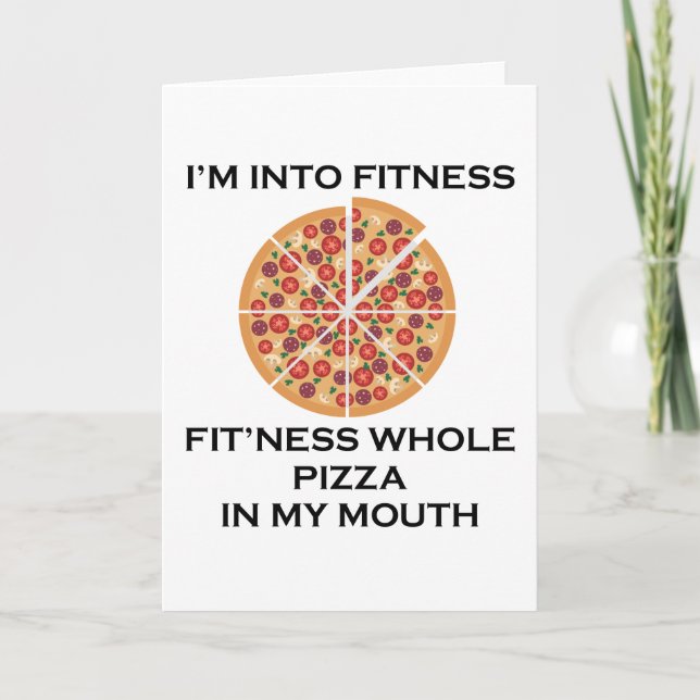 Carte Je suis dans Fitness Pizza (Devant)