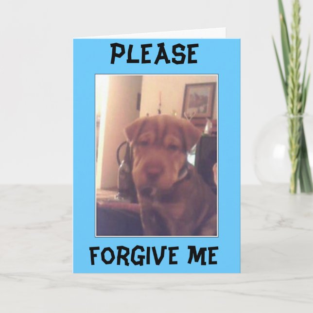 Carte Je suis désolé (Devant)