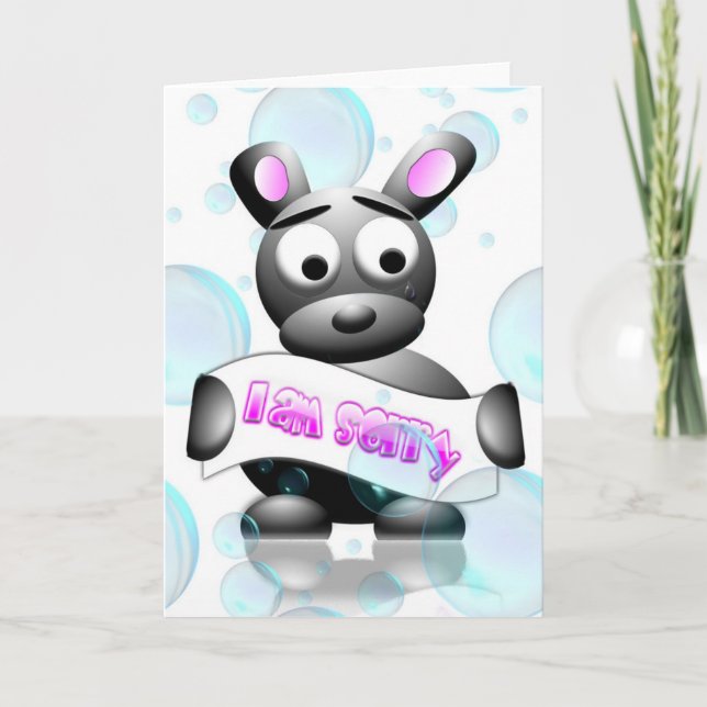 Carte Je suis désolé (Devant)