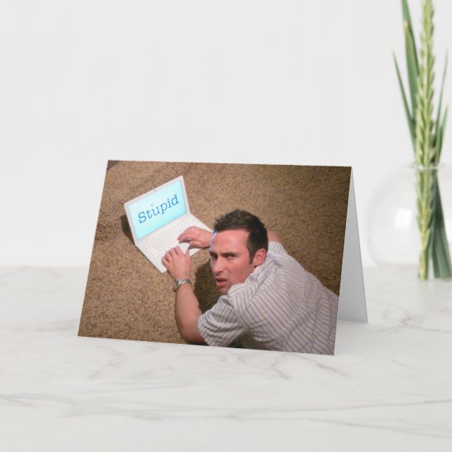 Carte Je suis désolé, je suis un idiot (Devant)