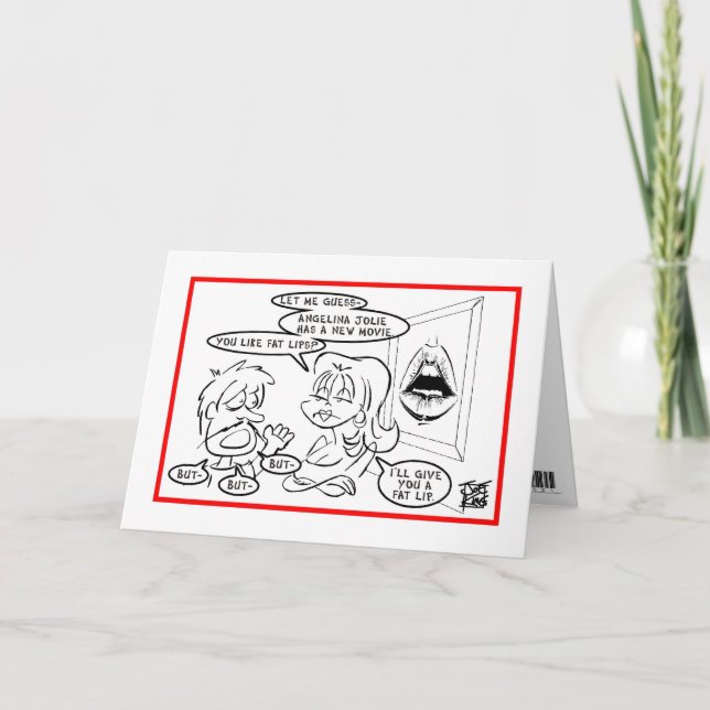 Carte Je suis DÉSOLÉ : "LÈVRE DE FAT " (Devant)