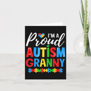 Carte Je Suis Fière De L'Autisme Granny Sensibilisation