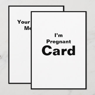 Carte Je suis Grossesse Grossesse Baby Girl Baby Boy Car
