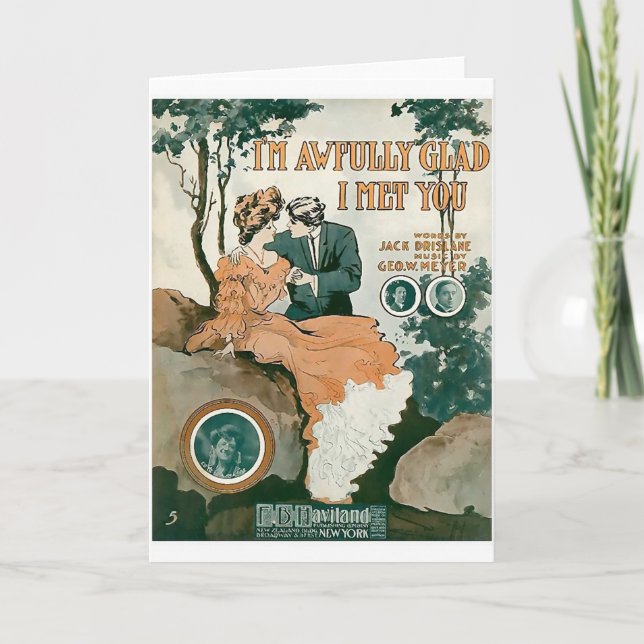 Carte Je suis heureux terrible je vous ai rencontrés (Devant)