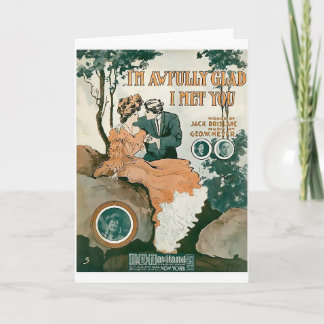 Carte Je suis heureux terrible je vous ai rencontrés