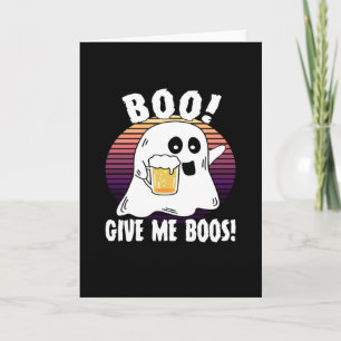 Carte Je Suis Ici Pour Les Boos - Drôle Halloween