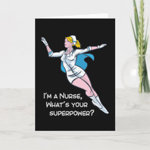Carte Je suis infirmière, quelle est votre super-puissan