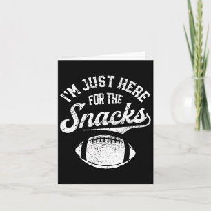 Carte Je suis juste là pour les snacks Funny Fantasy Foo