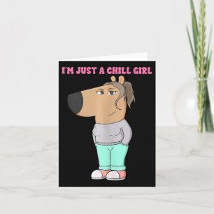 Carte Je suis juste une fille cool Meme drôle cool 4