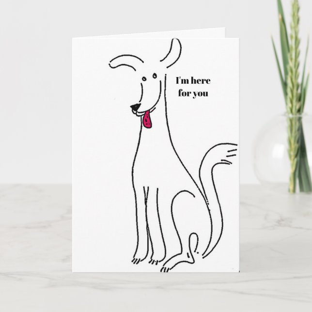 Carte Je suis là pour toi, mon meilleur ami (Devant)