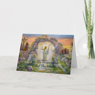 Carte Je Suis La Résurrection Et La Vie