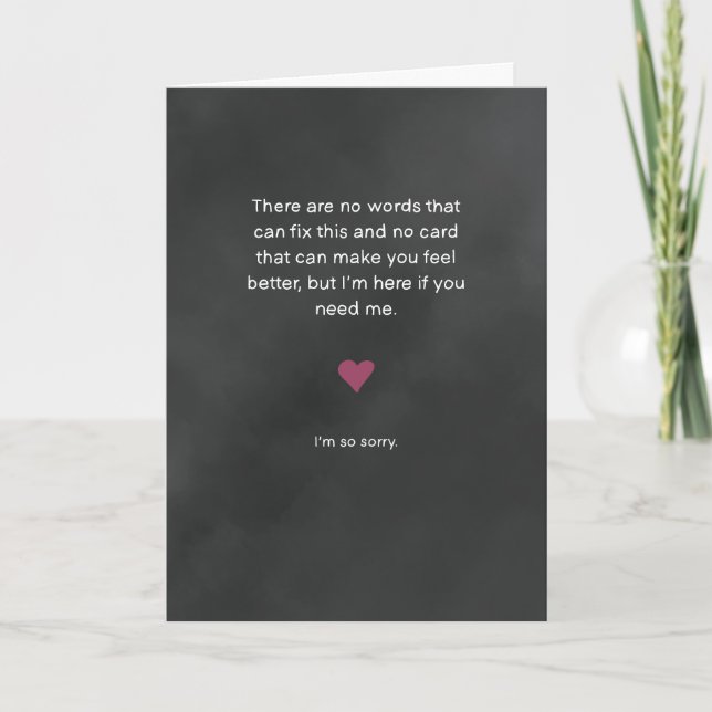 Carte « Je suis là si vous avez besoin de moi » (Devant)