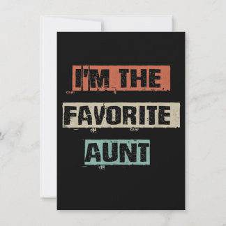 Carte Je Suis Le Cadeau De La Tante Préférée