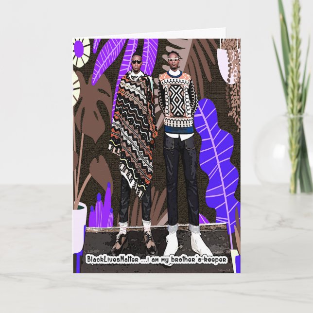 Carte Je suis le gardien de mon frère (Devant)