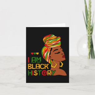 Carte Je suis le mois de l'histoire des Noirs Afro-Améri