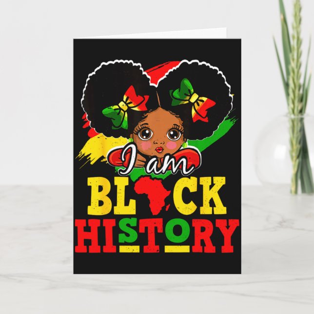 Carte Je suis le Mois de l'histoire des Noirs Afro-Améri (Devant)