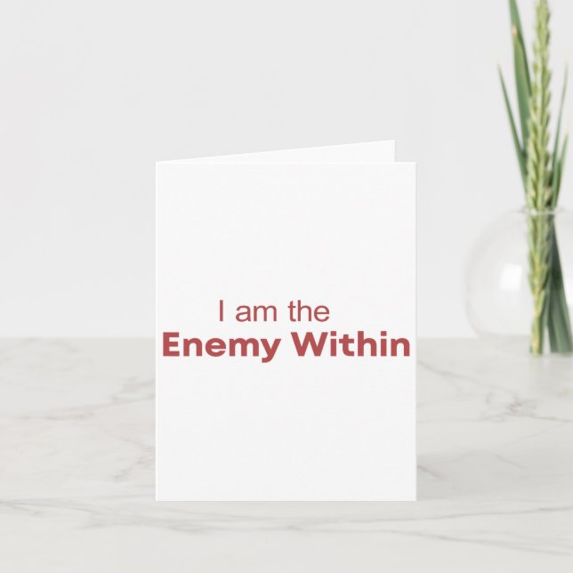Carte Je Suis L'Ennemi De Kamala Harris Donald Trump 2 (Devant)