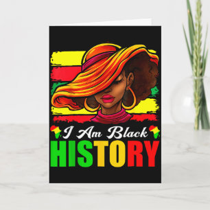 Carte Je suis les femmes de l'histoire noire Blm Mois de