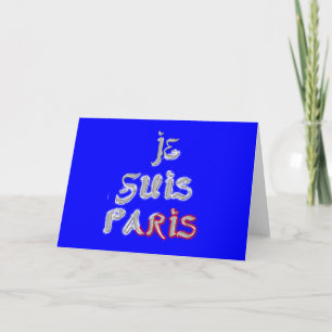 Carte Je Suis Paris Affiche d'art