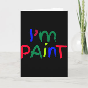 Carte Je suis Peinture Correspondance J'aime Peindre Au 
