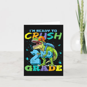 Carte Je suis prêt à écraser la 2e année Rex Dinosaur Ck