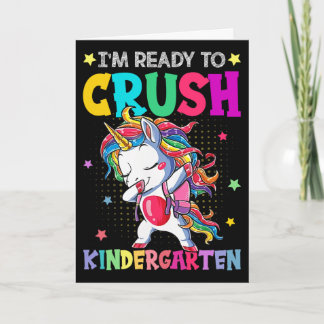 Carte Je suis prêt à écraser la maternelle, joyeux premi