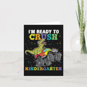 Carte Je suis prêt à écraser la maternelle Monster Truck