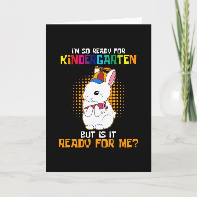 Carte Je suis prêt pour la maternelle (Devant)