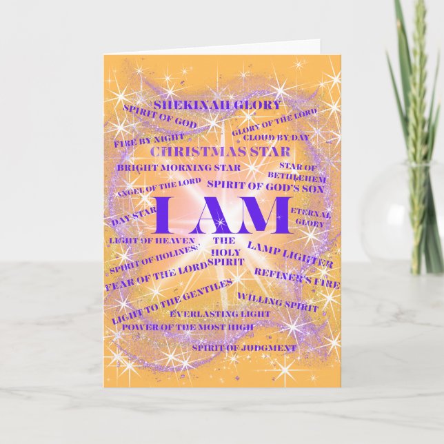 Carte Je suis Shekinah Glory Grey Card (Devant)