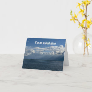 Carte Je suis sur le nuage neuf, quand je suis avec vous