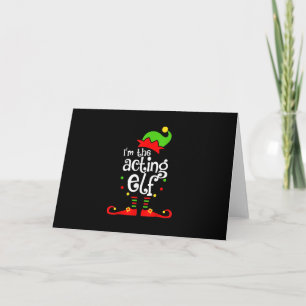 Carte Je suis un Elfe de Noël, ami de la famille pour No