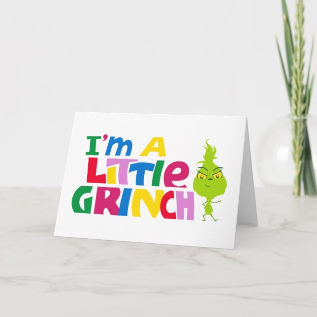 Carte Je suis un graphique coloré de Petit Grinch (Devant)