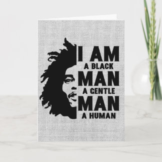 Carte Je Suis Un Homme Noir Afro Dread Gris Personnalisa