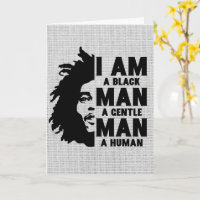 Je Suis Un Homme Noir Afro Dreads Gris Fête des pè